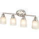 Amberle 4 Light 28 inch Brushed Nickel Vanity Light Wall Light